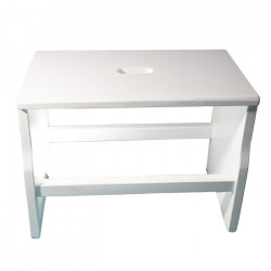 Tabouret PRATIQUE - H 32.5 cm - blanc