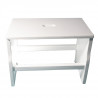 Tabouret PRATIQUE - H 32.5 cm - blanc